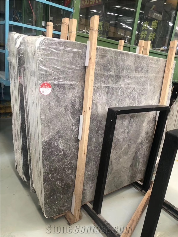 Dora Cloud Grey Marble Silver Spider Dora Ash Slab