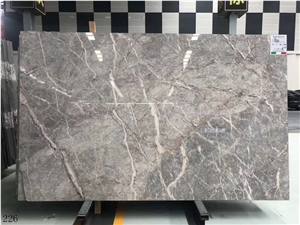 Fior Di Pesco Classico Breccia Grey Marble Polished Big Slab