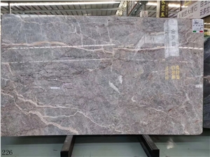 Fior Di Pesco Classico Breccia Grey Marble Polished Big Slab
