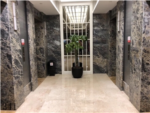 Forest Gray Marble Tiger Skin Gray Ash Slab Floor