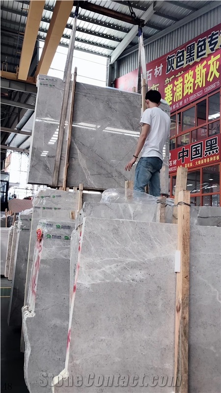French Vanilla Grey Ariston Marble Slab in China