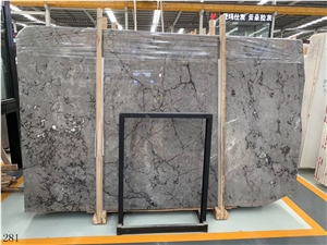 French Vanilla Grey Slab Puti Gray Ash Marble Tile