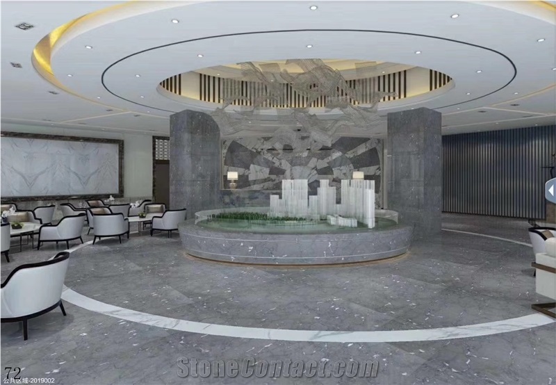 Greece Assinis Silver Grey Marble Slab in China