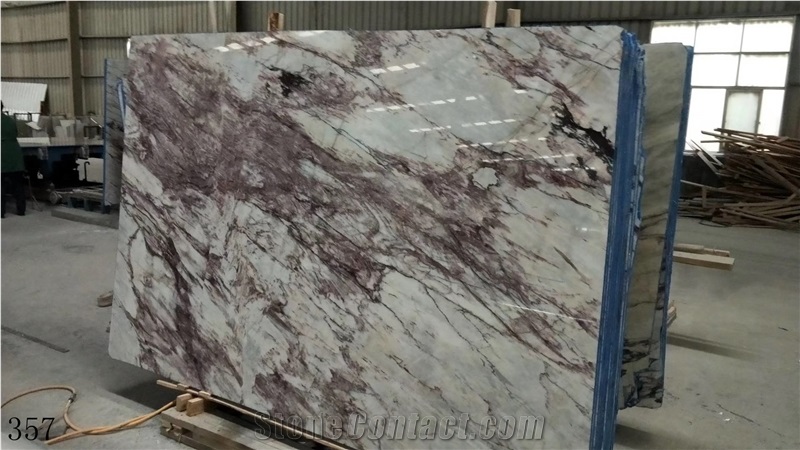Incense Plum Lilac Onyx Slab Wall Covering Opus