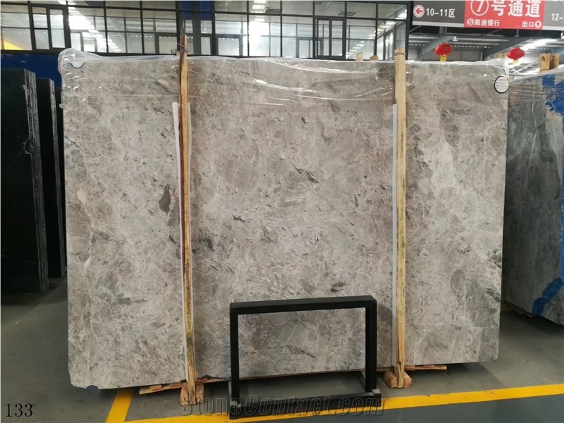 Iran Persian Silk Marble Emperador Castle Grey