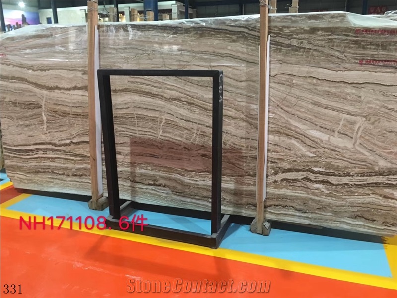 Iran Wooden Grain Onyx Traonyx Jade Slab in China
