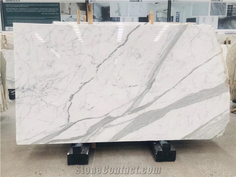 Italy Bianco Calacatta Marble Marmi Slab in China