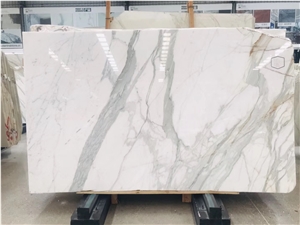 Italy Bianco Calacatta Marble Marmi Slab in China