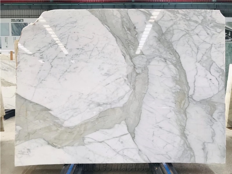 Italy Bianco Calacatta Marble Marmi Slab in China