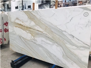 Italy Bianco Calacatta Marble Marmi Slab in China