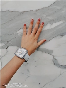 Italy Calacatta Luxury Marble Bianco Fish Belly White Slab