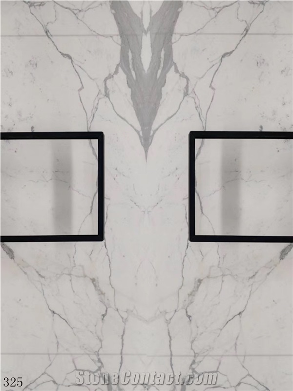 Italy Calacatta Luxury Marble Bianco Fish Belly White Slab