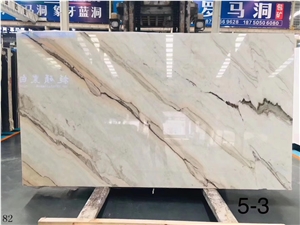 Italy Venato Fantastico Bolin White Marble Slab