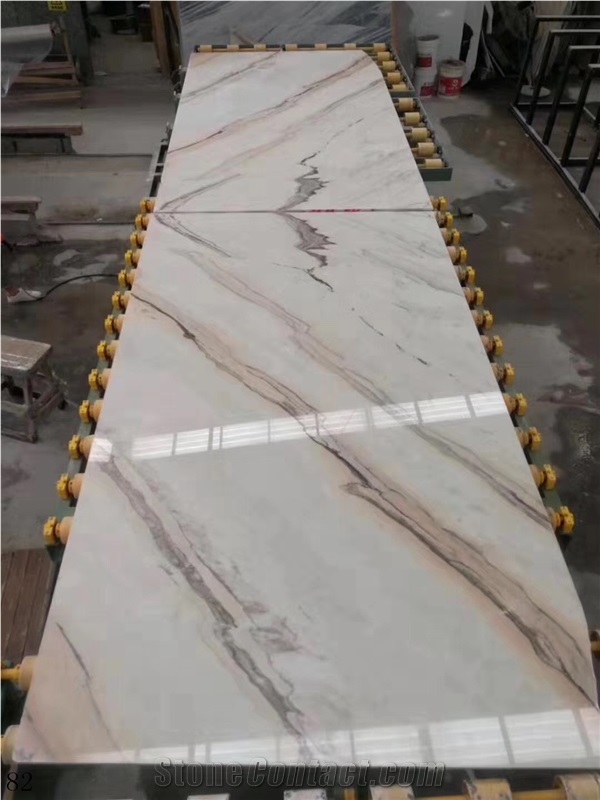 Italy Venato Fantastico Bolin White Marble Slab