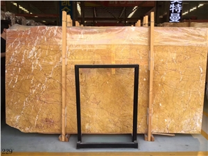 Kellen Gold Marble Golden Stone Slab Wall Flooring