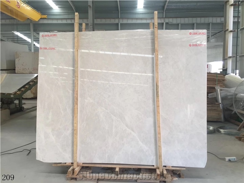 Kemalpasa Yage White Marble Slab Wall Application