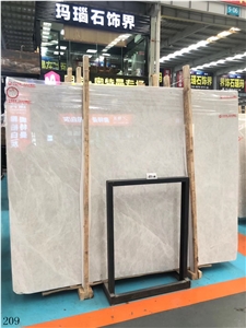 Kemalpasa Yage White Marble Slab Wall Application