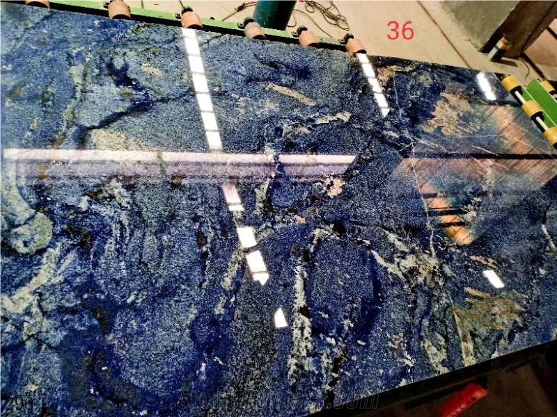Namibia Blue Sodalite Classic Royal Granite Slab