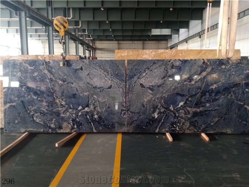 Namibia Blue Sodalite Classic Royal Granite Slab