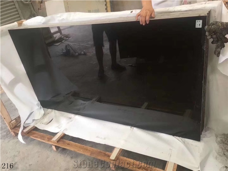 New Mogolian Black Negro Monterrey Marble Slab
