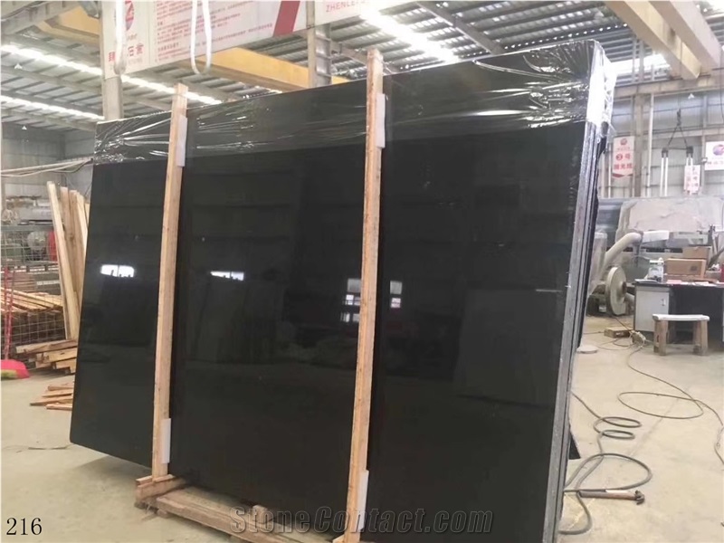 New Mogolian Black Negro Monterrey Marble Slab
