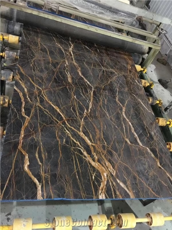 Noir St. Laurent Marble Nero St Port St Slab Tile