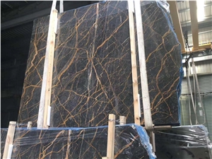 Noir St. Laurent Marble Nero St Port St Slab Tile