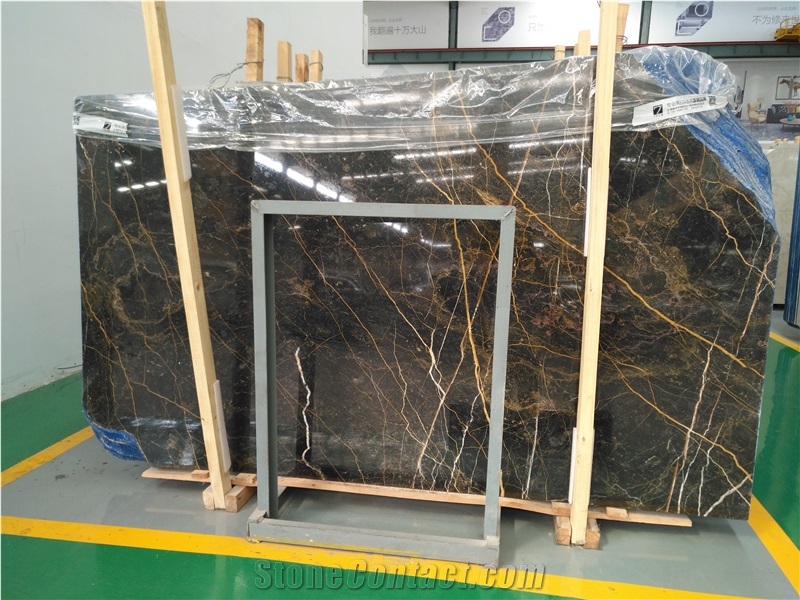 Noir St. Laurent Marble Nero St Port St Slab Tile