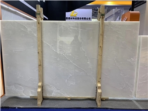 Onyx Branco Royal Ice White Onix Slab in China