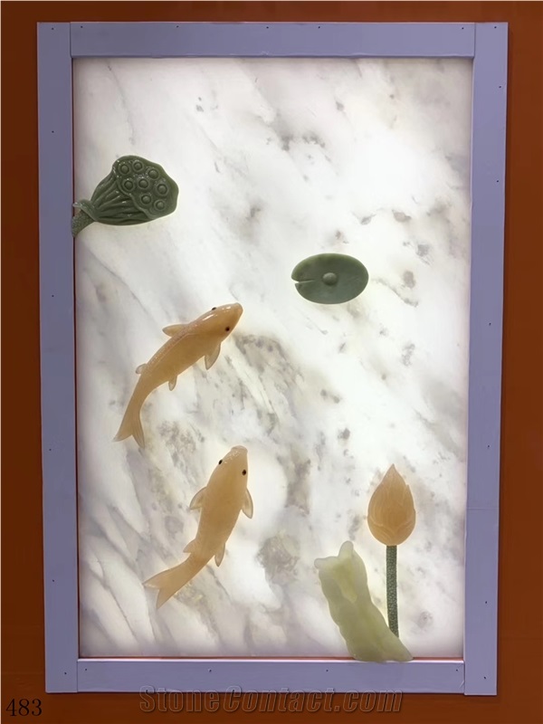 Onyx Branco Royal Ice White Onix Slab in China
