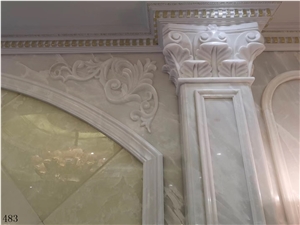 Onyx Branco Royal Ice White Onix Slab in China