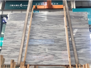 Pentelikon White Marble Dionyssos Slab Tile Floor
