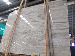 Pentelikon White Marble Dionyssos Slab Tile Floor