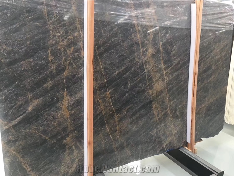 R Goldano King Gold Marble for Wall Countertop Use