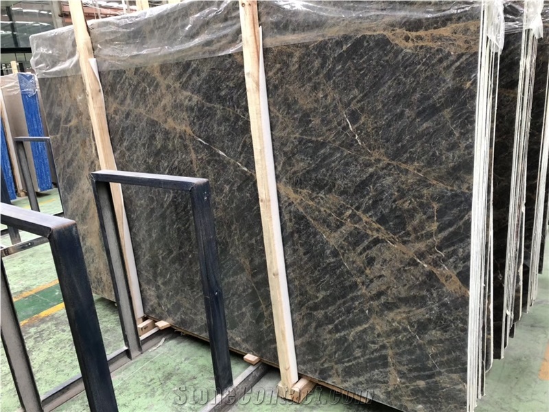 R Goldano King Gold Marble for Wall Countertop Use