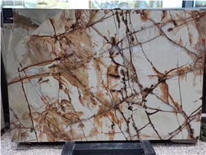 Roma Imperiale Quartzite Brazil Gold Slabs For Wall Cladding Roma Imperiale Quartzite Brazil Gold Slabs For Wall Cladding