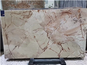 Roma Imperiale Quartzite Brazil Gold Slabs For Wall Cladding