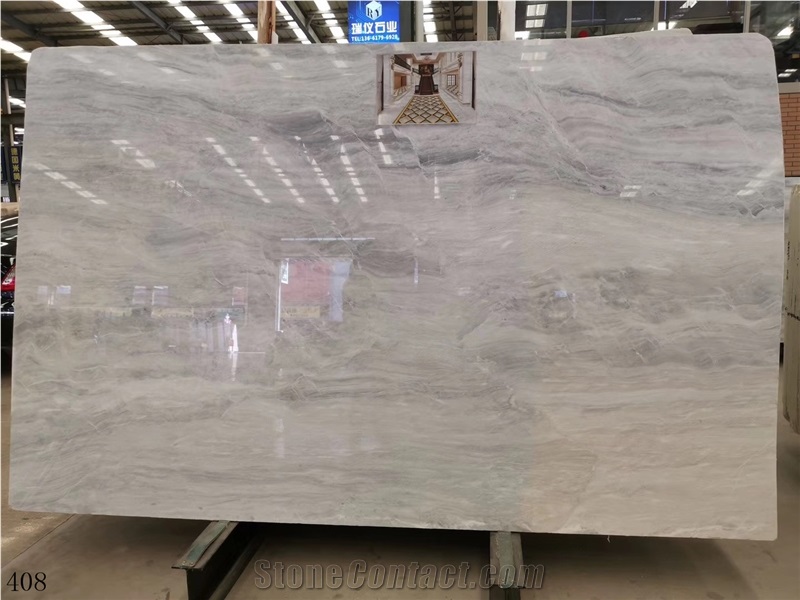Sparkling Blue Marble Bulgari Grey White Marble