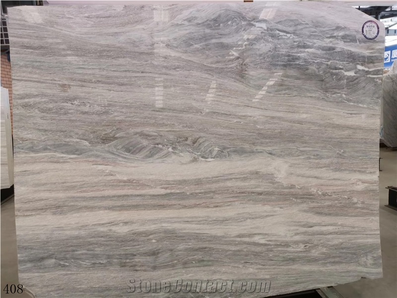 Sparkling Blue Marble Bulgari Grey White Marble