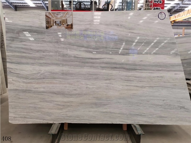 Sparkling Blue Marble Bulgari Grey White Marble