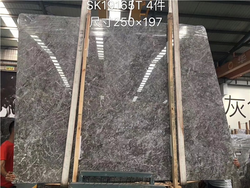 Temple Grey Marble Storm Cloud Gray Cloudy Slab