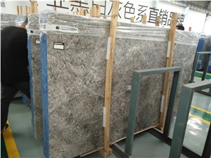 Temple Grey Marble Storm Cloud Gray Cloudy Slab