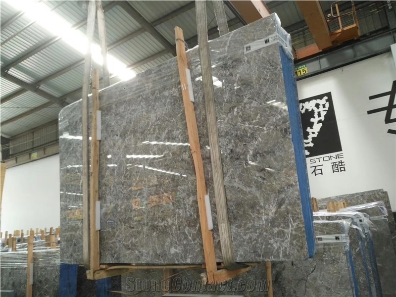 Temple Grey Marble Storm Cloud Gray Cloudy Slab