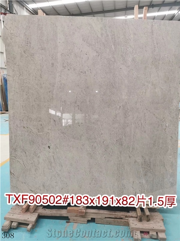 Tundra Grey Marble Castle Gray Ash Stone Slab