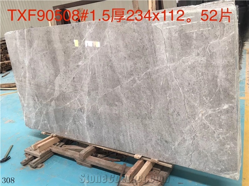 Tundra Grey Marble Castle Gray Ash Stone Slab