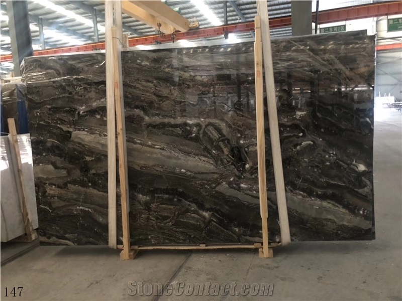 Venice Gold Brown Marble Slab in China Market