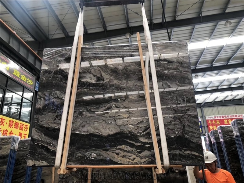 Venice Gold Brown Marble Slab in China Market