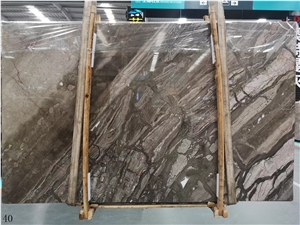 Venice Gold Marble Seawave Brown Slab Wall Tile