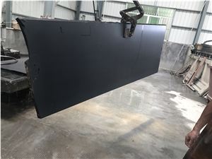 China Black Mongolia Black Basalt Slabs Flooring