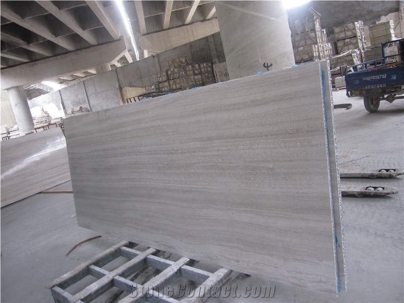 Aliminium Stone White Wooden Honeycomb Backed